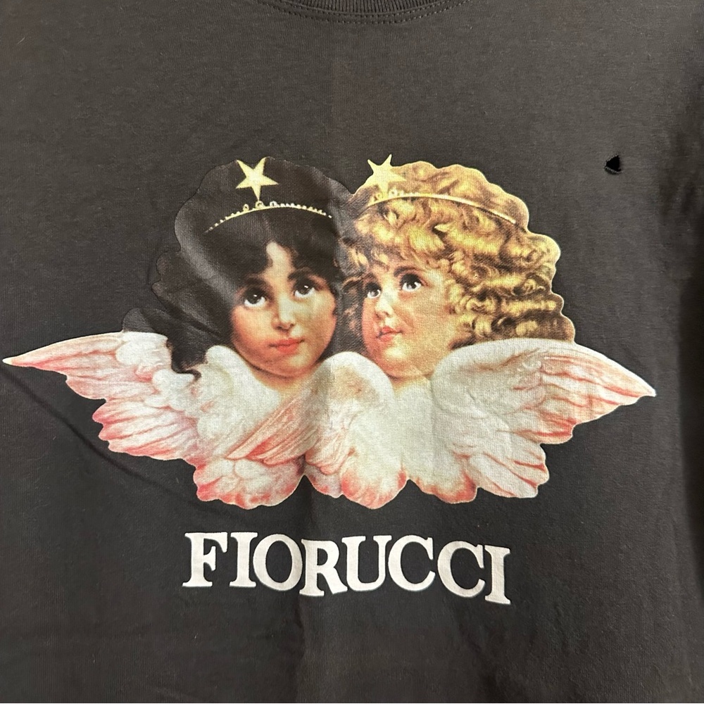 Fiorucci Angels T-Shirt Dark Grey Shirt - Picture 4 of 9
